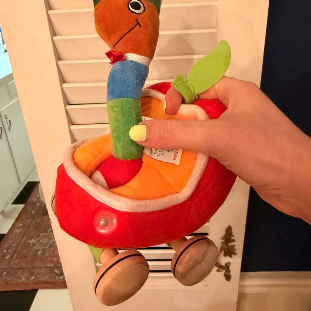 Lowly Worm Richard Scarey Colorful Plush Snake Baby Toy - Multicolor 🐛